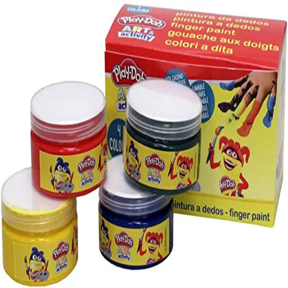 PLAY DOH 4 COLORS FINGER PAINT 70ML (JUMBO)